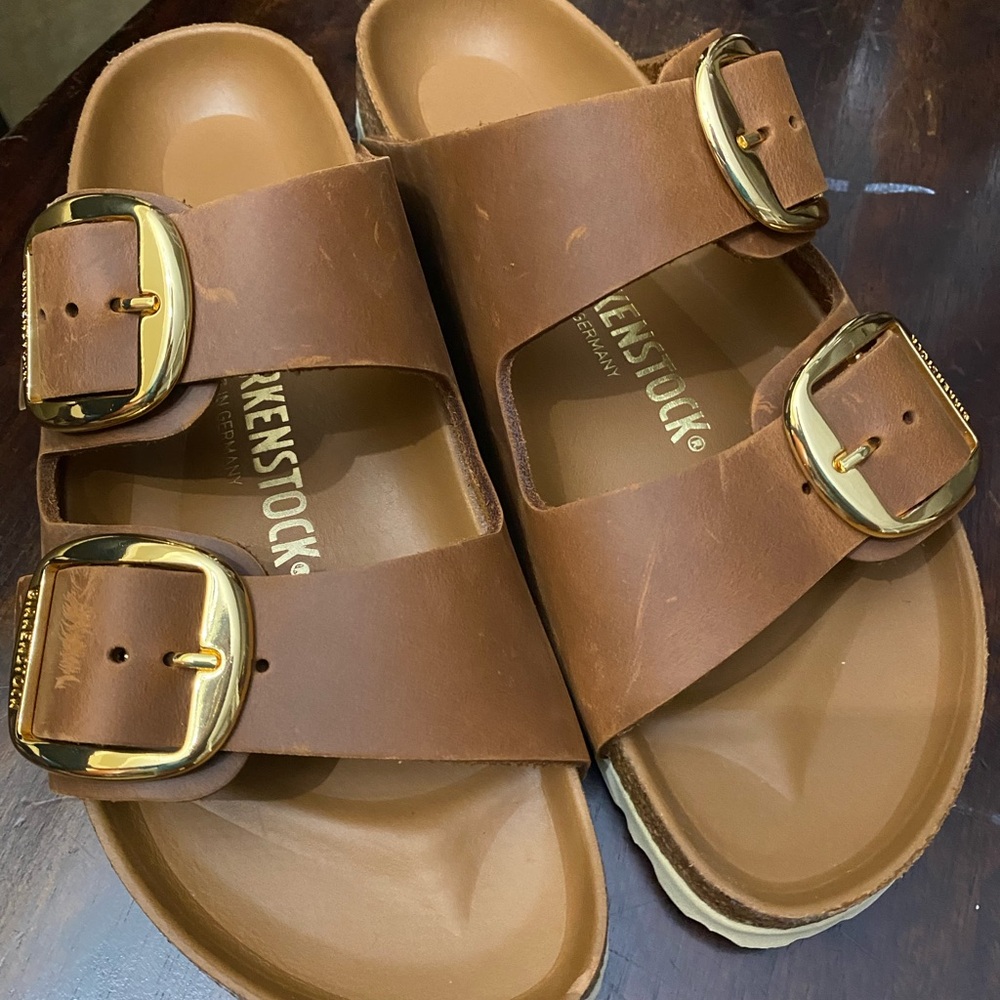 Birkenstock Arizona Big Buckle - Oiled Leather - Cognac